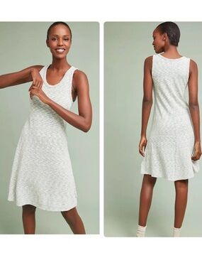 Sol Angeles X Anthropologie Heathered Stretchy Tank Dress L Pool Beach Coastal